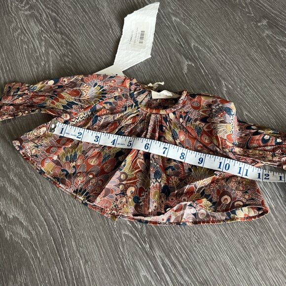 Tia Cibani Kids Shirt 3 Months Country Smock Tunic Top Colorful Button Closure - Picture 8 of 10